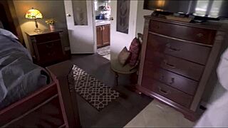 Friends hot mom alora jaymes needs money so she rides in bedroom doggystyle with passionate moaning as milf wife.