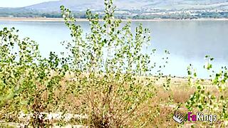 Briseida Myers, let's get horny in the swamp for nudist outdoor quickie fuck, says the European brunette.