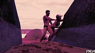 punheta apertada pós-orgasmo da meia-irmã gozada gostosa com handjob e cumshot!