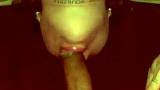 Oh man, my slutty girlfriend gives such sloppy deepthroat and swallows cum