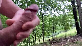 Clitlicker662 update 9 img 1209 sep 30 2024... just me gettin' sloppy with my cock outdoors.