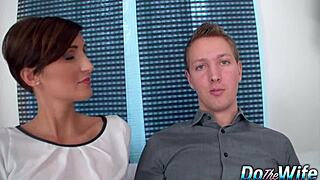 hotwife gabrielle gucci quenches her thirst for bbc cum in front of cuck