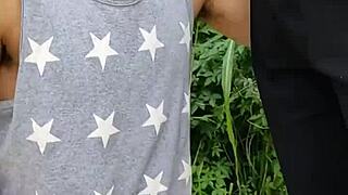 i sucked the hung farmer in the middle of the plantation and his friend filmed everything