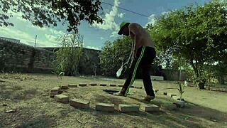 i went to bring water to the farm caretaker and ended up getting some intense action instead