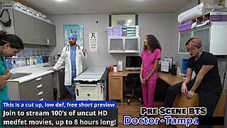 Dr Tampa Decides Which Nurse Goes First In Backstage Fetish Scene With Aria Nicole Channy Crossfire And Genesis