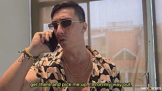 Businessmans niece secretly meets with the fashion designer for a private encounter.