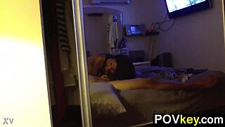 The hot ex girlfriend dives into a pov blowjob session on his cock.