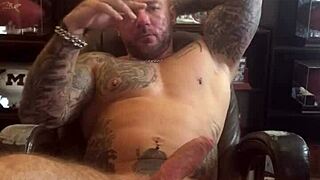 Cigar smoking leads to intense hard on action now!