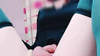 linda young ladyboy rubyqueen hot anal penetration and masturbation in solo session