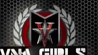 Sar4 Jay plays with her dildo. She pussy drills herself hard.