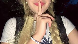 Lost In Jungle, I Finger My Pink Pussy And Squeeze My Natural Tits!