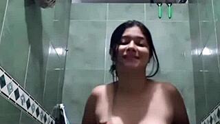 i masturbate in the bathroom with my sister-in-law showing big ass and lingerie