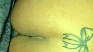 the guy behind the gloryhole couldn't make me cum so i asked my husband to lick my pussy instead