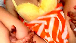 Wife Double Creampied by Hubby and Young 18+ Latina