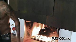 Cuckold WATCHES His BIG TIT Wife Give BBC Blowjob Footjob And Titty Fuck Action