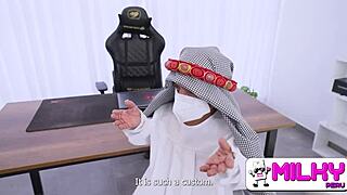 Arab Dwarf Khalifa Fucks Big Ass Secretaries In Wild Orgy With Blowjobs And Riding