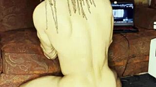 lvory white narrates her solo adventure pounding her hole with a huge dildo