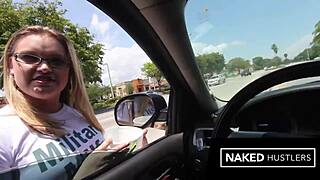 Blonde Military Wife Cheats With BBC Publicly