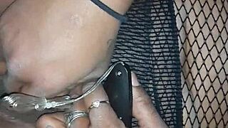 She masturbates in public with vibrator toy