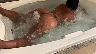 Amateur big tits ebony sucks big cock in hardcore interracial cumshot