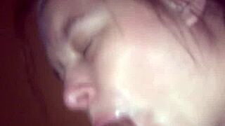 Camera shy girl, you're back for another interracial facial in POV? 😏 Let's make it epic!