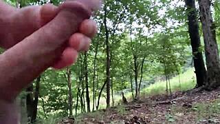 Clitlicker662 update 9 img 1209 sep 30 2024... just me gettin' sloppy with my cock outdoors.