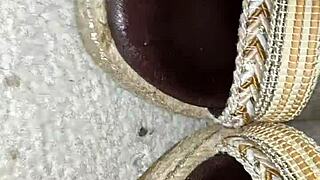 I cummed on my step mom's heels by mistake