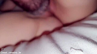 The Bastard Makes Me Cum Every Time He Sticks His Tongue In My Wet Shaved Pussy