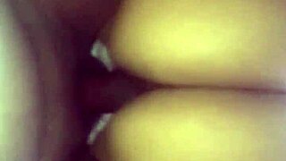 redbone ebony rides big black cock reverse cowgirl style