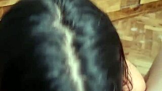 Pendeja from Argentina sucks cock hard