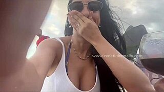 Watch me squirt in public street, Renatinha Mello!