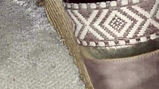 I cummed on my step mom's heels by mistake