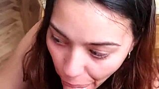 Pendeja from Argentina sucks cock hard