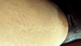 Ever wondered about African BBW wife with big ass and tits getting rough POV anal fuck from Jay Slayer Jnr by the window in homemade squirting session?