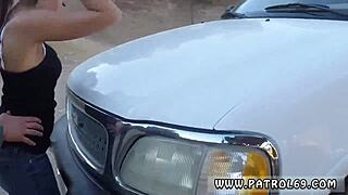 why did police pull over brunette for cavity search?