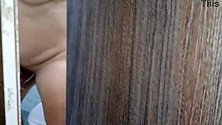 I watch my stepmom enjoy her delicious pussy in this homemade hardcore blowjob and sucking action part 1.