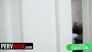 Cute milf craves pregnancy from stepson's sperm. Get that creampie load now!