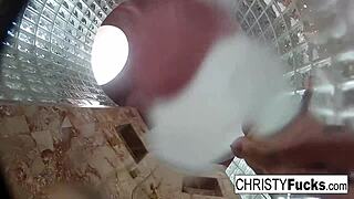 Hot Shower Behind-The-Scenes Fun With Christy And Dahlia