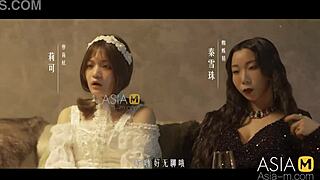 modelmedia asia features the witch su yu tang craving cum in this original porn video. she licks pussy and gets cumshot on big tits in stockings during orgasm.