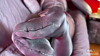 my anthracite nylon feet rubbing against each other near your face?