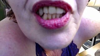 Redheaded curvy pawg with short hair sells retro outfit to fun sissy boy for teasing solo play at home