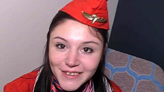 Lexi lush, why are you giving the best amateur blowjob to that big black cock in uniform?