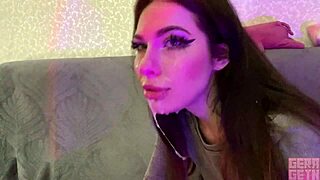Why does Gerageyn's dirty mouth crave sucking big cocks and getting those hot facials in this rough homemade compilation?