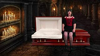 granny vampyra pegging cocksucking cum drinking vampire