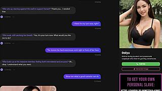 i started with strip poker against my submissive asian ai slut, ripping her clothes for intense oral sex that left me craving more in our kinky game