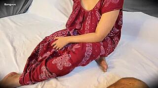 Hot housewife riya got fucked by her stepbrother for the first time in intense session