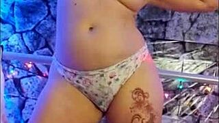 Hotwife Steffi dances with big pussy lips in homemade christmas cosplay compilation promo.