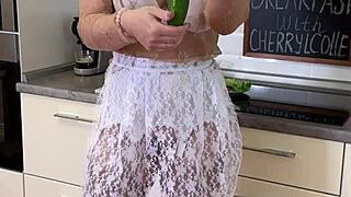 breakfast with cherryl colle, she's got big tits and curvy ass in lingerie 😏