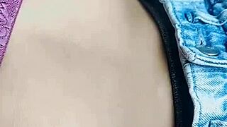 Beautiful NRI girlfriend starts masturbating in the car during outdoor flashing. Then her cute Mexican friend joins for couple kissing and cowgirl riding in public.