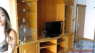 Ladyboy Amy Delivers Intense Bareback Anal and Blowjob Service to New Guy in Thai POV!